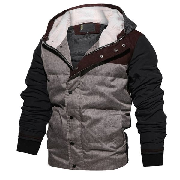 new winter men's jackets warm parkas thick fleece coat men cotton hooded coats mens brand clothing eu size sa602, Black
new winter men's jackets warm parkas thick fleece coat men cotton hooded coats mens brand clothing eu size sa602, Black