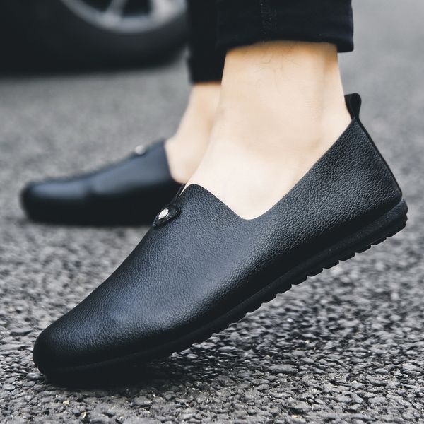 concise fashion leisure men light loafers solid spring autumm flat driving shoes classics soft comfyslip on shoes, Black
concise fashion leisure men light loafers solid spring autumm flat driving shoes classics soft comfyslip on shoes, Black