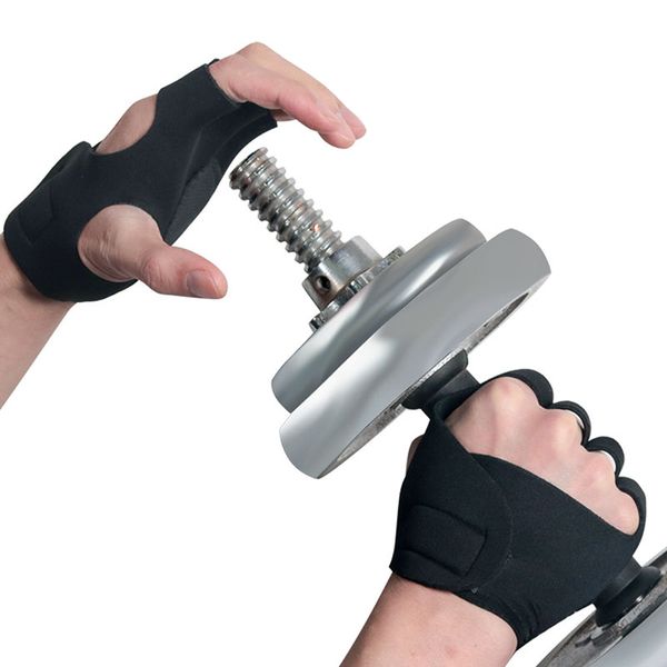 1 pair gym glove weight lifting training women men fitness sports body building gymnastics grips hand palm protector gloves new, Black 
1 pair gym glove weight lifting training women men fitness sports body building gymnastics grips hand palm protector gloves new, Black