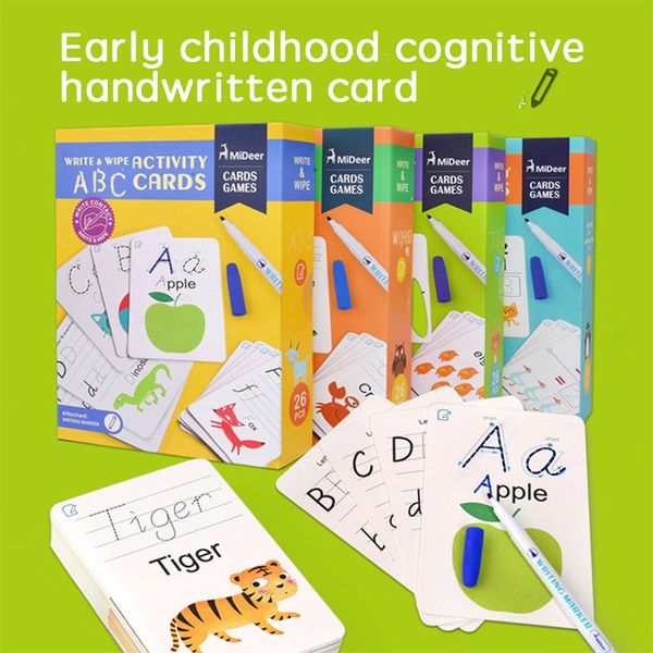 early education flash card alphanumeric word writing cognitive card can practice handwriting repeatedly kids educational toys
early education flash card alphanumeric word writing cognitive card can practice handwriting repeatedly kids educational toys