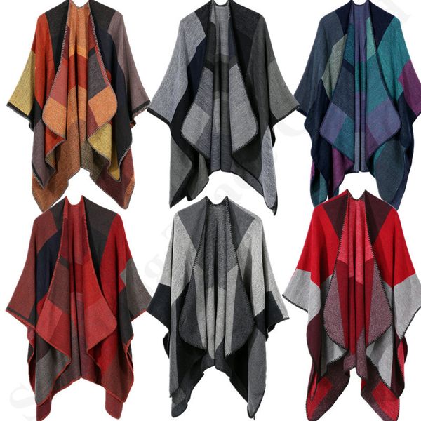 2019 ladies pashmina fashion plaid scarf shawl knitted wool wrap scarves women winter cape cardigan blanket cloak warm sweaters c91105, Red;brown
2019 ladies pashmina fashion plaid scarf shawl knitted wool wrap scarves women winter cape cardigan blanket cloak warm sweaters c91105, Red;brown