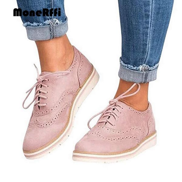 monerffi women's brogue shoes flat platform ladies belt large size casual shoes feetwear round toe solid color ankle lace up new, Black
monerffi women's brogue shoes flat platform ladies belt large size casual shoes feetwear round toe solid color ankle lace up new, Black