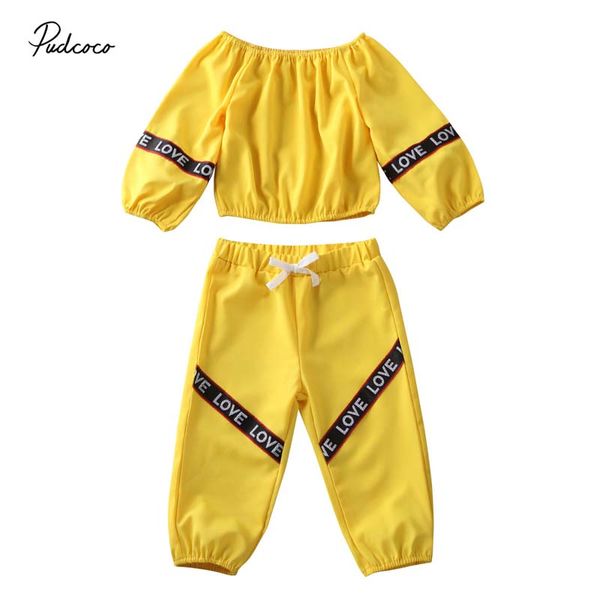 2020 kid baby girl clothes off-shoulder love letter long sleeve crop t-shirt+long pants casual outfits children tracksuit, White
2020 kid baby girl clothes off-shoulder love letter long sleeve crop t-shirt+long pants casual outfits children tracksuit, White