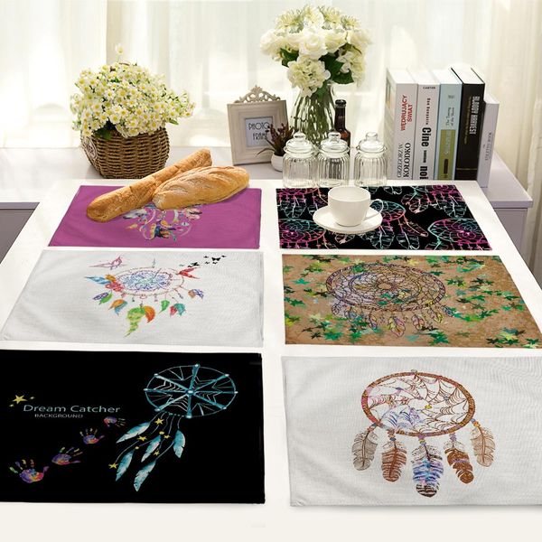 colour dreamcatche pattern table mat rectangle linen table mats for dining bohemian style placemats for kitchen
colour dreamcatche pattern table mat rectangle linen table mats for dining bohemian style placemats for kitchen