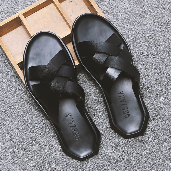 summer rome men weaving casual sandals korean-style youth fashion breathable anti-slip a- line beach slippers, Black
summer rome men weaving casual sandals korean-style youth fashion breathable anti-slip a- line beach slippers, Black