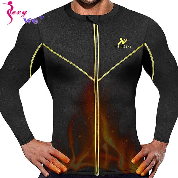 ningmi weight loss jacket sports yoga shirt for men waist trainer slim body shaper neoprene sauna vest with zipper shapewear, White;red 
ningmi weight loss jacket sports yoga shirt for men waist trainer slim body shaper neoprene sauna vest with zipper shapewear, White;red