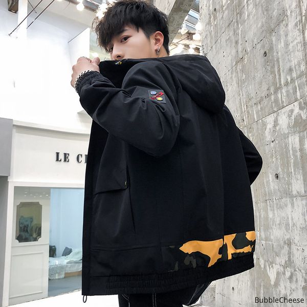 2019 jacket men's jacket spring new leisure men's clothes korean fashion hat top, Black;brown
2019 jacket men's jacket spring new leisure men's clothes korean fashion hat top, Black;brown
