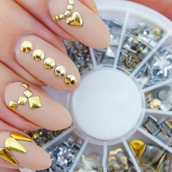 nail art decorations punk rivet decoration stickers metallic gold studs tips diy metal patch, Silver;gold
nail art decorations punk rivet decoration stickers metallic gold studs tips diy metal patch, Silver;gold