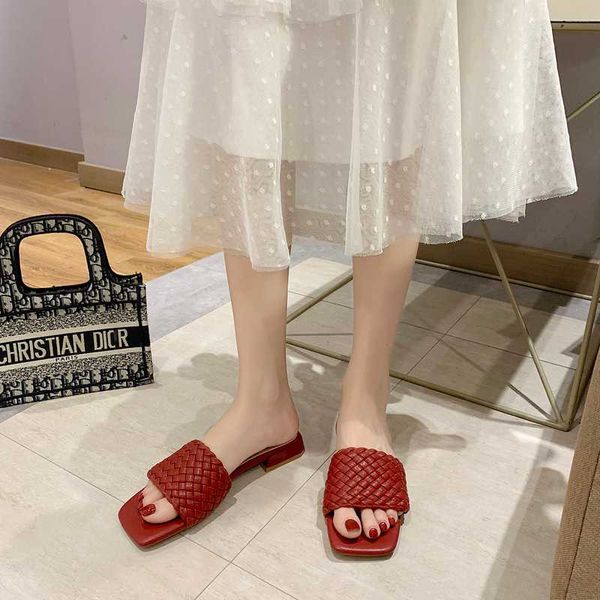 weave leather low heel slippers women open toe slides summer elegant multicolor square toe slippers women chunky heel slides, Black
weave leather low heel slippers women open toe slides summer elegant multicolor square toe slippers women chunky heel slides, Black