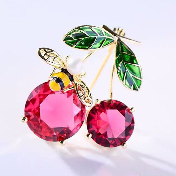 wuli&baby red cubic zircon cherry brooches for women classic enamel fruits weddings casual office brooch pins gifts, Gray
wuli&baby red cubic zircon cherry brooches for women classic enamel fruits weddings casual office brooch pins gifts, Gray