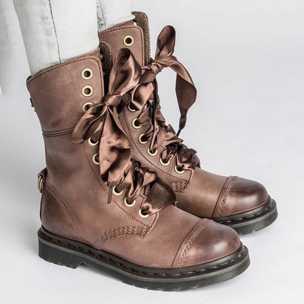 heflashor vintage women booties warm winter non-slip round toe snow boot leather lace-up boots zapatos de mujer de moda, Black
heflashor vintage women booties warm winter non-slip round toe snow boot leather lace-up boots zapatos de mujer de moda, Black