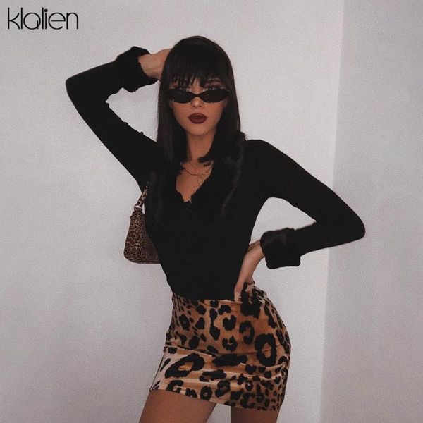 women's jackets klalien autumn solid black stretch slim knitting crop woman soft fur collar design 2021 casual high streett-shirt coat, Black;brown
women's jackets klalien autumn solid black stretch slim knitting crop woman soft fur collar design 2021 casual high streett-shirt coat, Black;brown