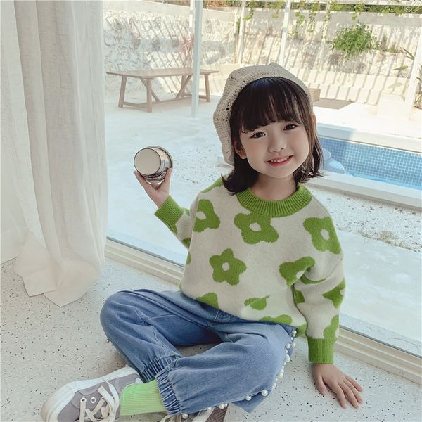 girls autumn full sleeve round collar flower pullover sweater korean toddler girl knitted sweater for 2-8yrs children clothes, Blue
girls autumn full sleeve round collar flower pullover sweater korean toddler girl knitted sweater for 2-8yrs children clothes, Blue