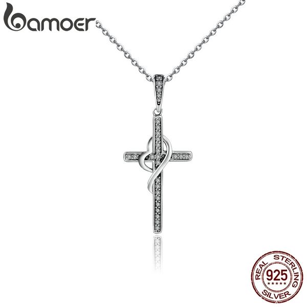 bamoer new arrival 925 sterling silver faith in heart cross crystal women pendant necklaces authentic silver jewelry gift scn104
bamoer new arrival 925 sterling silver faith in heart cross crystal women pendant necklaces authentic silver jewelry gift scn104