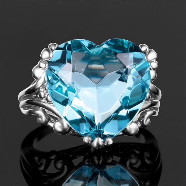 hainon fashion romantic silver color sky blue zircon heart finger rings for women luxury big wedding engagement jewelry rings, Slivery;golden
hainon fashion romantic silver color sky blue zircon heart finger rings for women luxury big wedding engagement jewelry rings, Slivery;golden