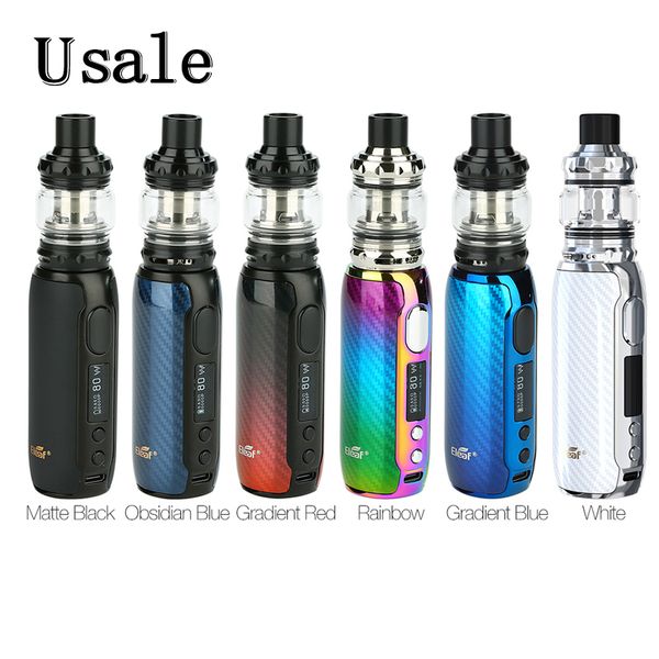 

Eleaf iStick Rim C Kit с 4 мл MELO 5 распылитель 80 Вт Box Mod отличительный в литье этикетки IML Technology Vapor Kit 100% оригинал