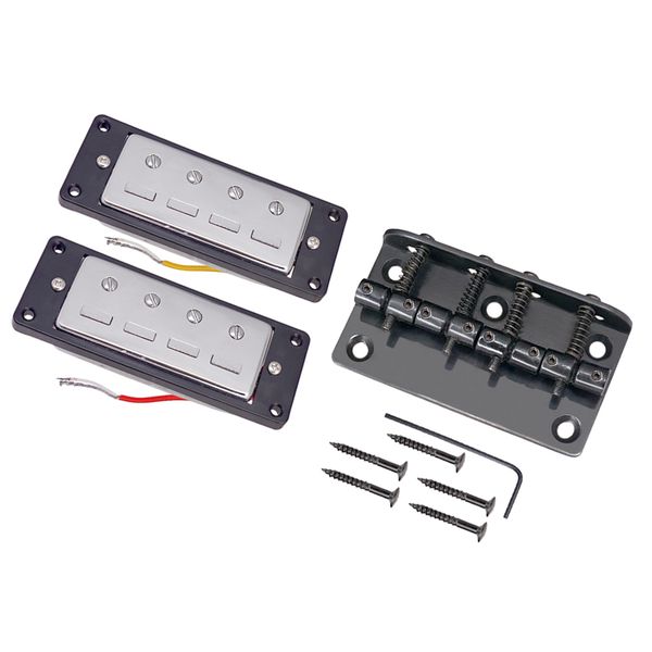 zinc alloy 4 strings guitar bass bridge tailpiece & humbucker pickup for guitar accessory
zinc alloy 4 strings guitar bass bridge tailpiece & humbucker pickup for guitar accessory