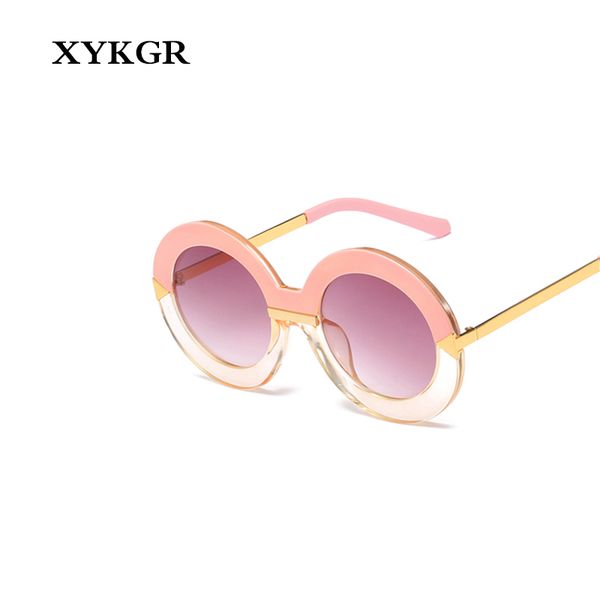 xykgr brand designer women's round sunglasses fashion women's retro super big box punk black sunglasses uv400, White;black
xykgr brand designer women's round sunglasses fashion women's retro super big box punk black sunglasses uv400, White;black