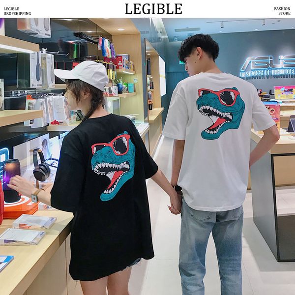 legible new summer korean fashion casual t shirt men japanese cotton loose tshirt men 2020 dinosaur print lovers t-shirt, White;black
legible new summer korean fashion casual t shirt men japanese cotton loose tshirt men 2020 dinosaur print lovers t-shirt, White;black