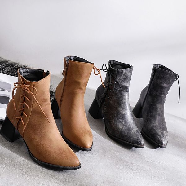 women lady boots winter pointed toe cross band stylish casual shoes ankle women 's boots dropshipping #30, Black
women lady boots winter pointed toe cross band stylish casual shoes ankle women 's boots dropshipping #30, Black