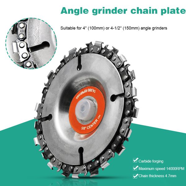 1pc wood carving disc grinder disc chain wood carving for use with 4" or 4-1/2" angle grinders power tool accessoires new
1pc wood carving disc grinder disc chain wood carving for use with 4" or 4-1/2" angle grinders power tool accessoires new