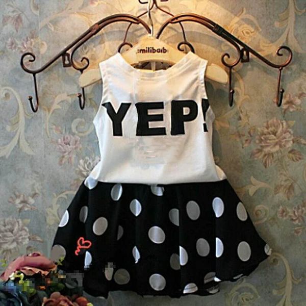 girl suit wave dot new girl short sleeve t-shirt+skirt dress new clothes boutique kids clothing set, White
girl suit wave dot new girl short sleeve t-shirt+skirt dress new clothes boutique kids clothing set, White