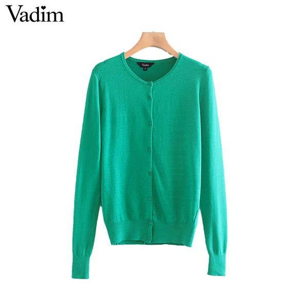 vadim women solid basic knitted cardigans o neck single breasted long sleeve female casual outwear chic ha436, White
vadim women solid basic knitted cardigans o neck single breasted long sleeve female casual outwear chic ha436, White