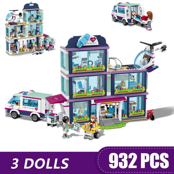 932pcs small building blocks toys compatible with legoe friends heartlake city hospital gift for girls boys children diy
932pcs small building blocks toys compatible with legoe friends heartlake city hospital gift for girls boys children diy