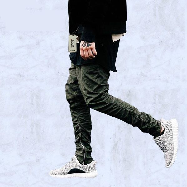 new mens joggers pants fashion army green zipper men trousers drawstring streetwear hip hop jogger pants m-xxl, Black
new mens joggers pants fashion army green zipper men trousers drawstring streetwear hip hop jogger pants m-xxl, Black