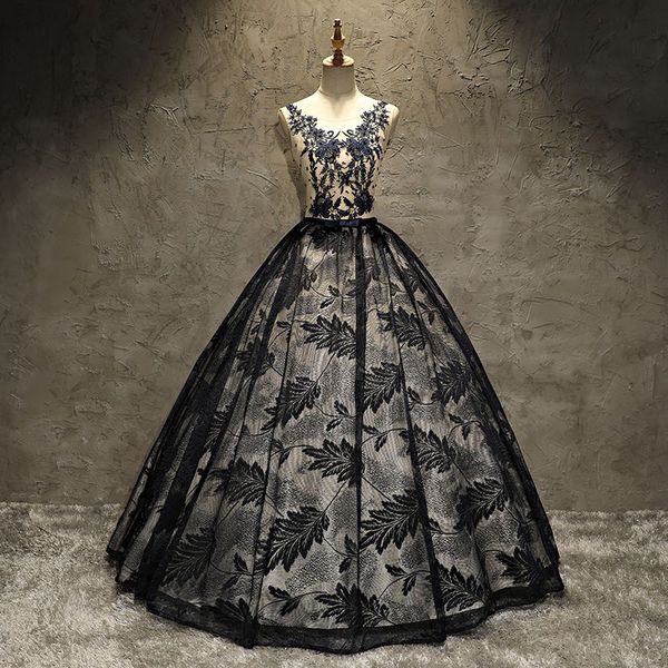 real ps new tulle evening dress black appliques embroidery lace long formal dress woman party dresses evening gown, White;black
real ps new tulle evening dress black appliques embroidery lace long formal dress woman party dresses evening gown, White;black
