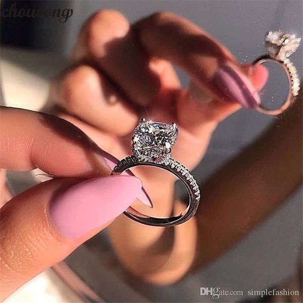 vecalon unique promise ring 925 sterling silver cushion cut 1ct diamonds cz party wedding band rings for women jewelry, Slivery;golden
vecalon unique promise ring 925 sterling silver cushion cut 1ct diamonds cz party wedding band rings for women jewelry, Slivery;golden