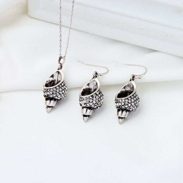 fashion bohemia simple design earring necklace for women crystal shell earring necklace charming appointment date gift jewelry, Silver
fashion bohemia simple design earring necklace for women crystal shell earring necklace charming appointment date gift jewelry, Silver