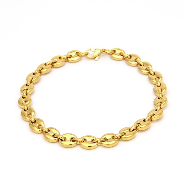 2019 men's new fashion trend high quality stainless steel pig nose coffee beans exquisite hip hop bracelet
2019 men's new fashion trend high quality stainless steel pig nose coffee beans exquisite hip hop bracelet