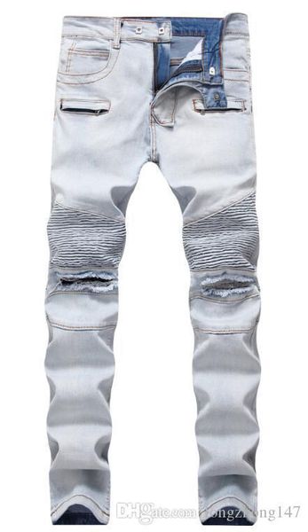 europe america style men straight fold jeans man's pencil pants biker pants denim men slim skinny hole broken casual trousers rippid je, Blue
europe america style men straight fold jeans man's pencil pants biker pants denim men slim skinny hole broken casual trousers rippid je, Blue