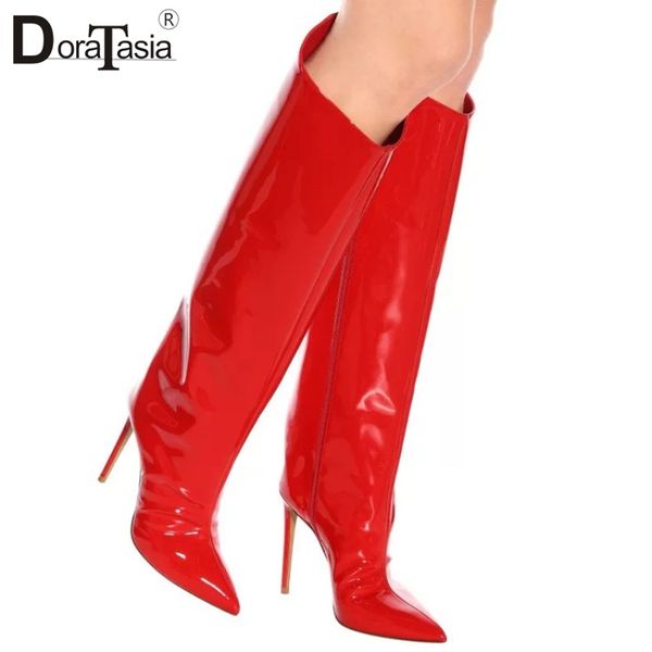 doratasia 2019 large size 33-43 pointed toe thin high heels knee high boots woman shoes zip up red black shoes women boots
doratasia 2019 large size 33-43 pointed toe thin high heels knee high boots woman shoes zip up red black shoes women boots