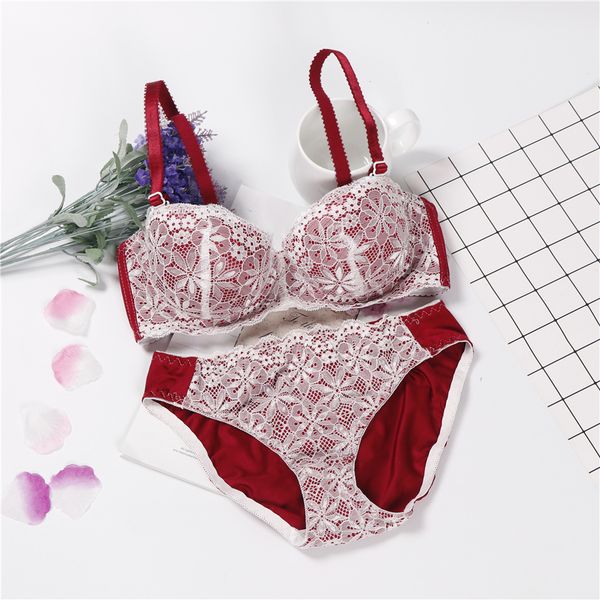 lingerie eller luxury 1/2 cups branded naughty underwear push up set with bra underwear for girls floral embroidery, Red;black
lingerie eller luxury 1/2 cups branded naughty underwear push up set with bra underwear for girls floral embroidery, Red;black