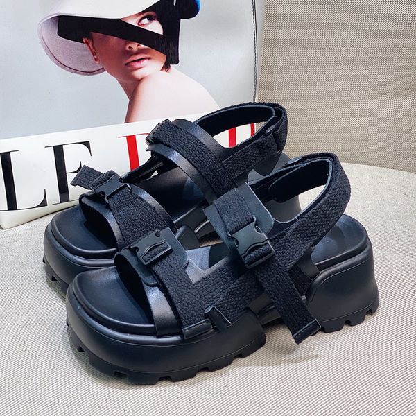 errfc summer new women white casual sandals fashion foward ladies slides woman platform girls 6cm heels, Black
errfc summer new women white casual sandals fashion foward ladies slides woman platform girls 6cm heels, Black