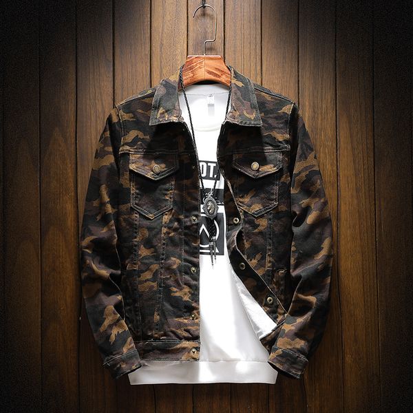 2019 осень камуфляж мужские джинсы куртки мужской hip hop outwear джинсовой куртки и пальто бренда мужской одежды, Black;brown
2019 осень камуфляж мужские джинсы куртки мужской hip hop outwear джинсовой куртки и пальто бренда мужской одежды, Black;brown