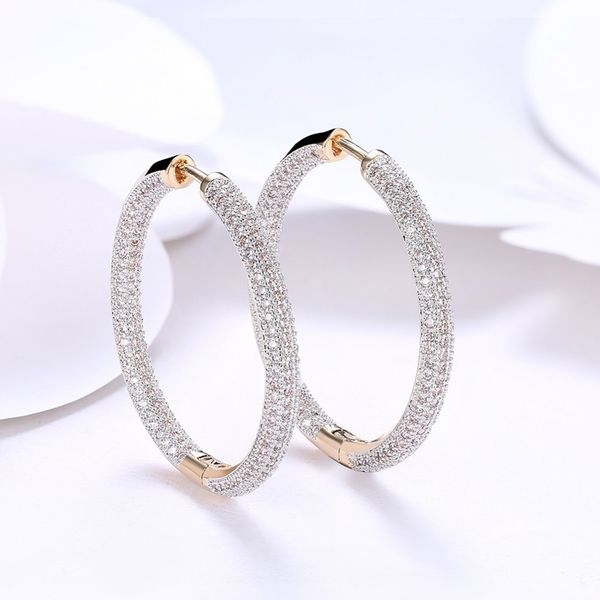 luxury big full paved cubic zirconia creole hoop earrings, romantic jewelry gift for women brincos, Golden
luxury big full paved cubic zirconia creole hoop earrings, romantic jewelry gift for women brincos, Golden