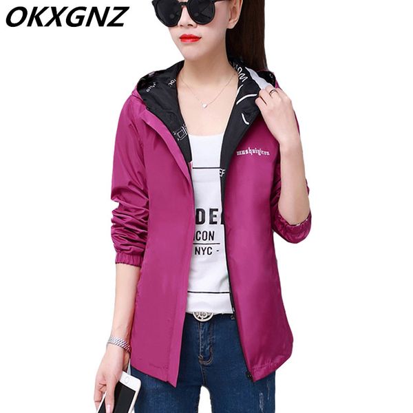 women's jackets 2021 spring autumn fashion women jacket coat pocket zipper hooded two side wear outwear casual loose overcoat plus siz, Black;brown
women's jackets 2021 spring autumn fashion women jacket coat pocket zipper hooded two side wear outwear casual loose overcoat plus siz, Black;brown