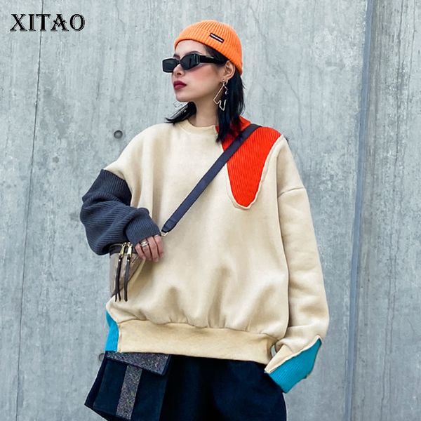 xitao women pullover sweatshirt fashion winter false two piece patchwork small fresh casual elegant loose sweatshirt dmy2039, Black
xitao women pullover sweatshirt fashion winter false two piece patchwork small fresh casual elegant loose sweatshirt dmy2039, Black