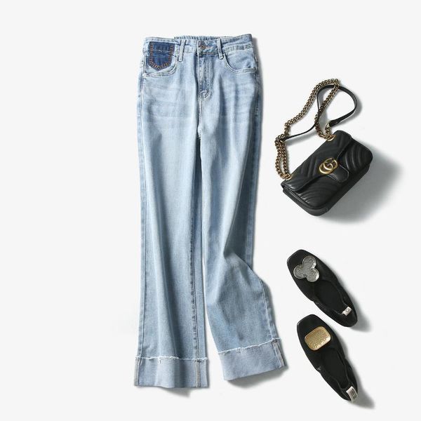 2020 spring new arrival office lady jeans trousers pants women lady hmr20624mar2, Blue
2020 spring new arrival office lady jeans trousers pants women lady hmr20624mar2, Blue