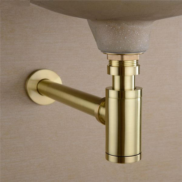 

bathroom basin sink tap bottle trap drain kit waste trap pop drain deodorization brushed gold/black/bronze/chrome