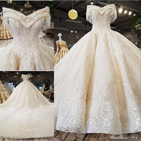 luxury beaded ball gown wedding dresses tassle elegant off the shoulder embroidery lace applique tulle beading wedding bridal gown, White
luxury beaded ball gown wedding dresses tassle elegant off the shoulder embroidery lace applique tulle beading wedding bridal gown, White