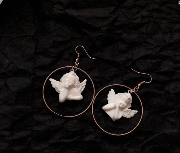 asymmetrical cute gold round circle cupid angel drop earring baby shaped jewelry sweetheart for women friendship girl gifts, Silver
asymmetrical cute gold round circle cupid angel drop earring baby shaped jewelry sweetheart for women friendship girl gifts, Silver