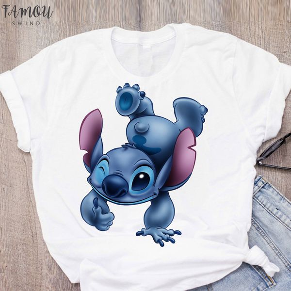 polyester women cartoon stitch print short sleeve hug printing womens summer lady clothing t shirt tees female t shirt, White
polyester women cartoon stitch print short sleeve hug printing womens summer lady clothing t shirt tees female t shirt, White