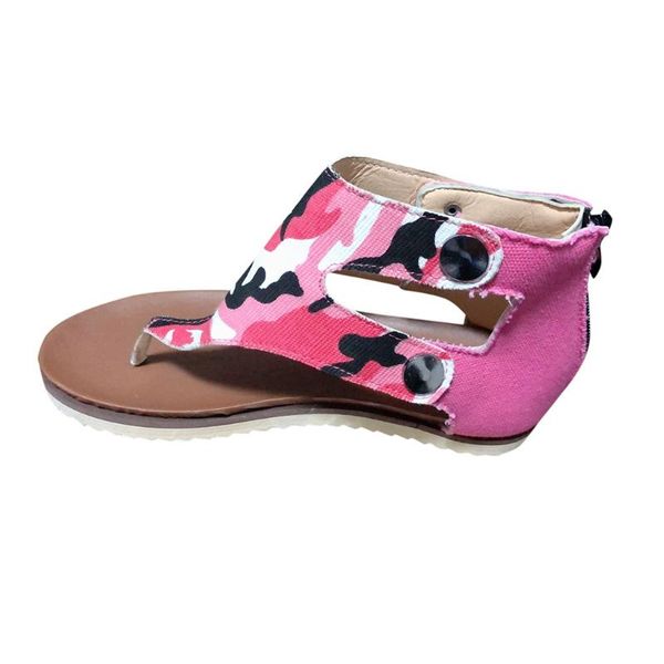 women's summer beach casual camouflage flip-flops flats sandals fashion leisure zipper shoes comfortable creativity new trend, Black
women's summer beach casual camouflage flip-flops flats sandals fashion leisure zipper shoes comfortable creativity new trend, Black