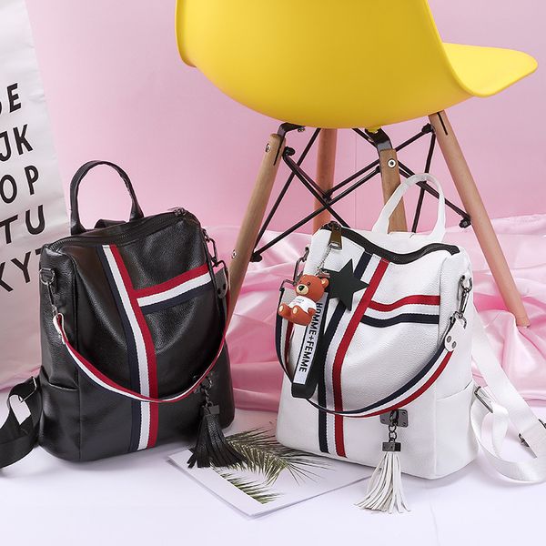 women's backpack 2019 new tassel korean fashion wild women casual soft leather small backpack travel bag
women's backpack 2019 new tassel korean fashion wild women casual soft leather small backpack travel bag