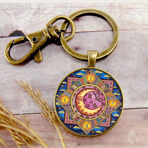 retro sun moon star key ring key chain key buckle pendant birthday festival anniversary gift jewelry accessories, Slivery;golden
retro sun moon star key ring key chain key buckle pendant birthday festival anniversary gift jewelry accessories, Slivery;golden