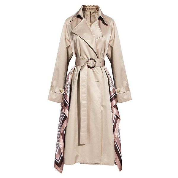 lapel neck trench coat for women luxury designer brand vintage loose work casual winter autumn coat xsq, Tan;black
lapel neck trench coat for women luxury designer brand vintage loose work casual winter autumn coat xsq, Tan;black